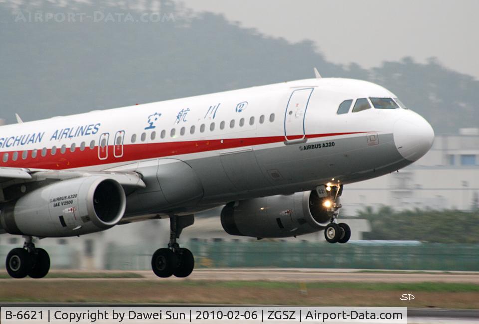 B-6621, 2009 Airbus A320-214 C/N 4068, Sichuan Airlines