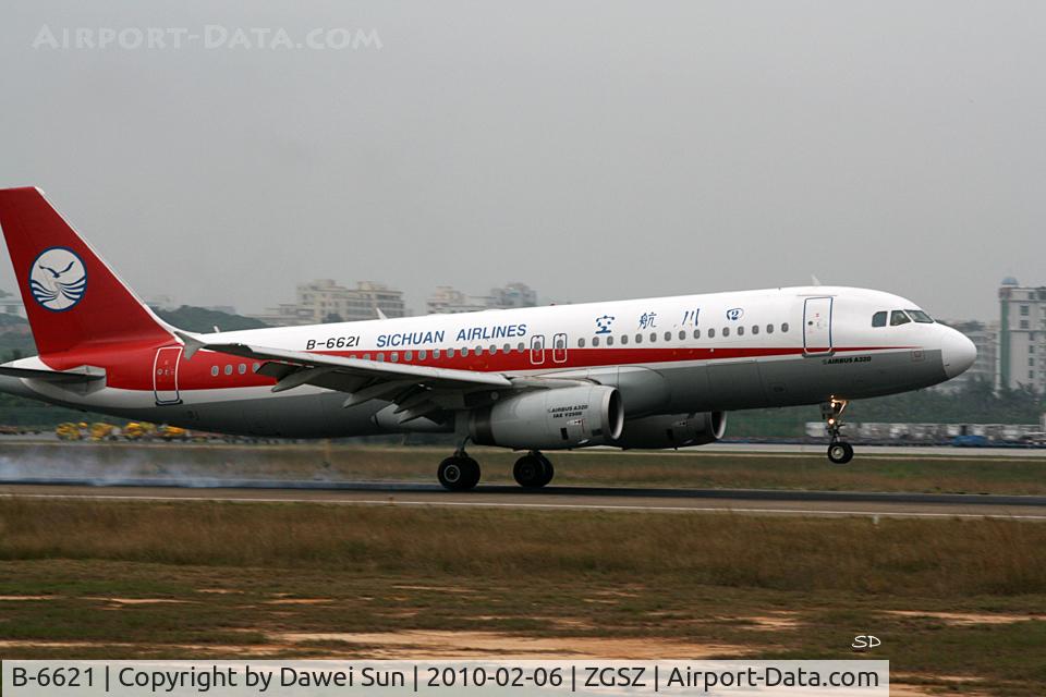 B-6621, 2009 Airbus A320-214 C/N 4068, Sichuan Airlines