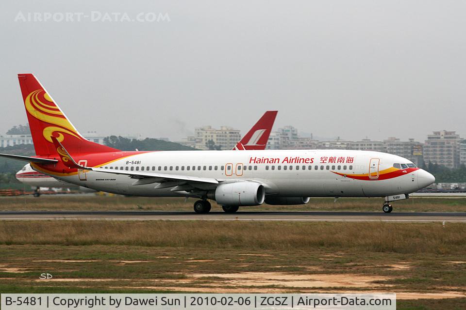 B-5481, 2009 Boeing 737-86N C/N 35649, 5481