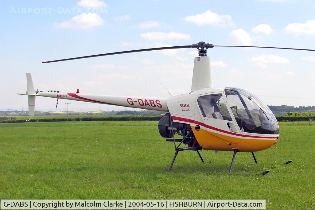 G-DABS, 2000 Robinson R22 Beta C/N 3083, Robinson R-22 Beta at Fishburn Airfield in 2004.
