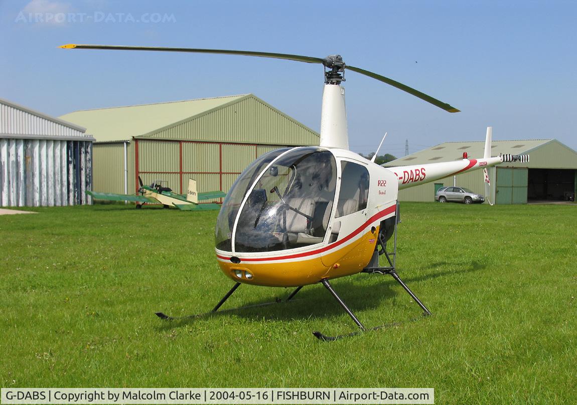 G-DABS, 2000 Robinson R22 Beta C/N 3083, Robinson R-22 Beta at Fishburn Airfield in 2004.