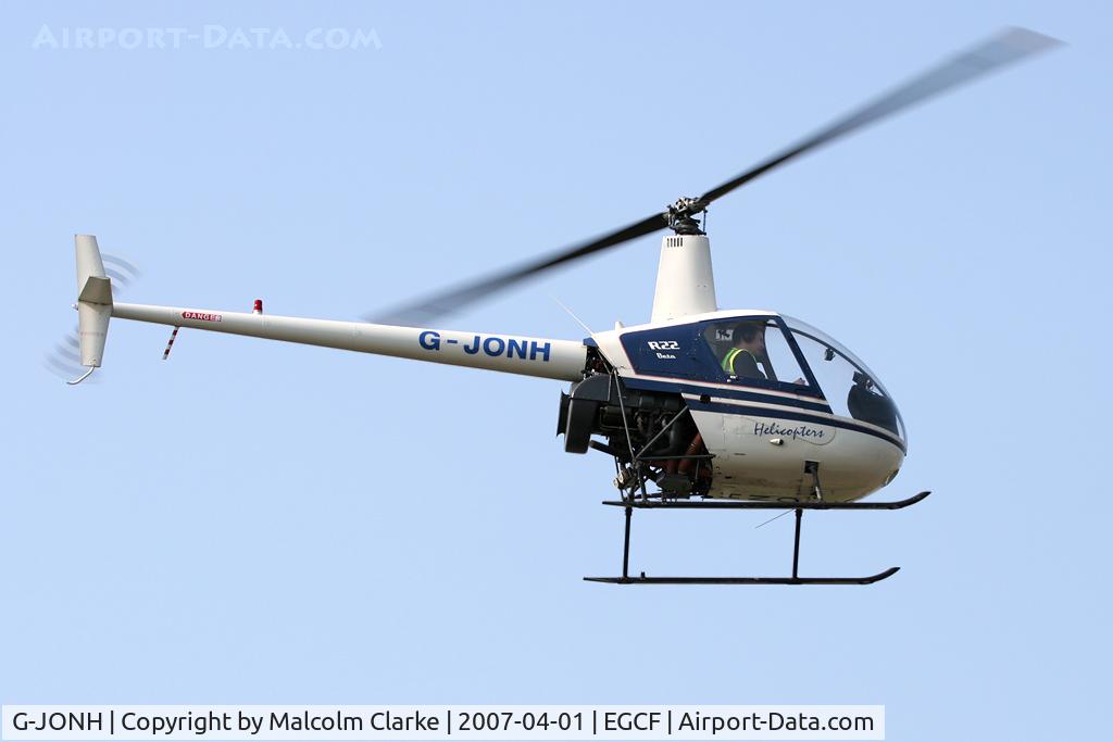G-JONH, 1992 Robinson R22 Beta C/N 2170, Robinson R-22 Beta at Sandtoft Airfield in 2007.