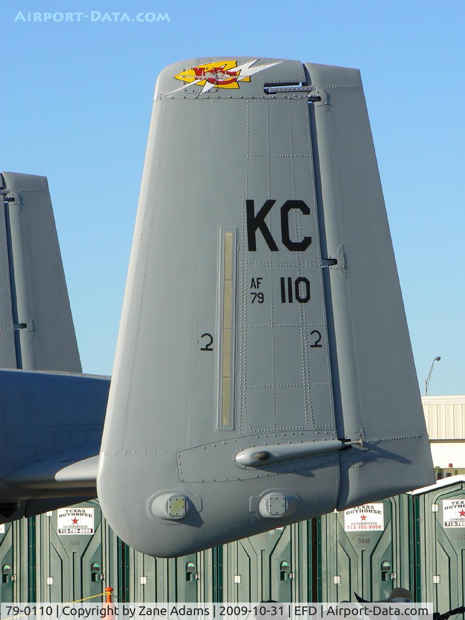 79-0110, 1979 Fairchild Republic A-10C Thunderbolt II C/N A10-0374, At the 2009 Wings Over Houston Airshow