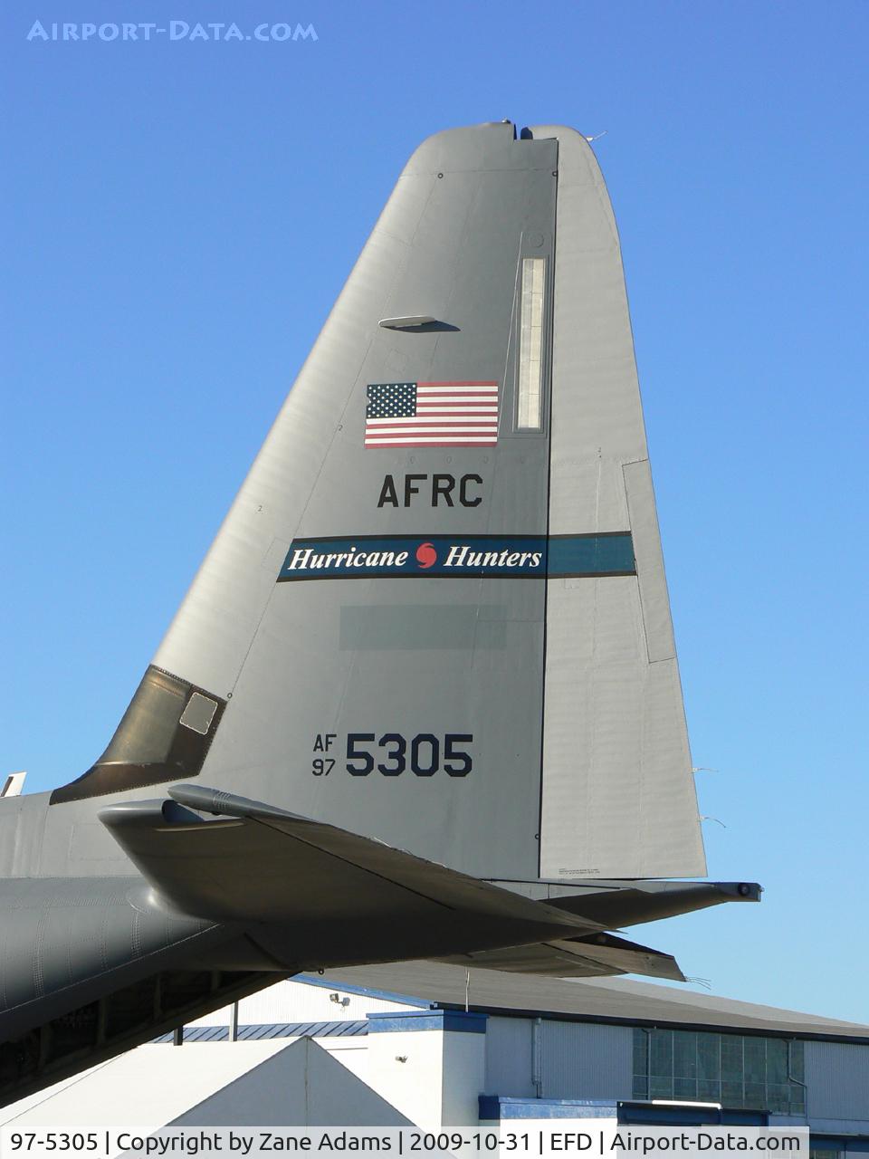 97-5305, 1997 Lockheed WC-130J Hercules C/N 382-5475, Hurricane Hunter at the 2009 Wings Over Houston Airshow