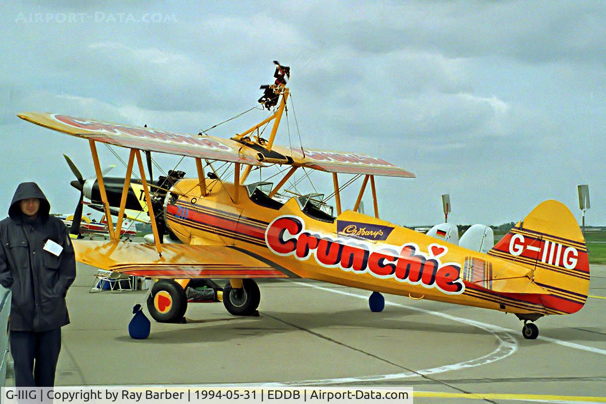 G-IIIG, 1943 Boeing A75N1 C/N 75-4354, Seen at the Berlin Air Show Schonefeld Germany 1994.