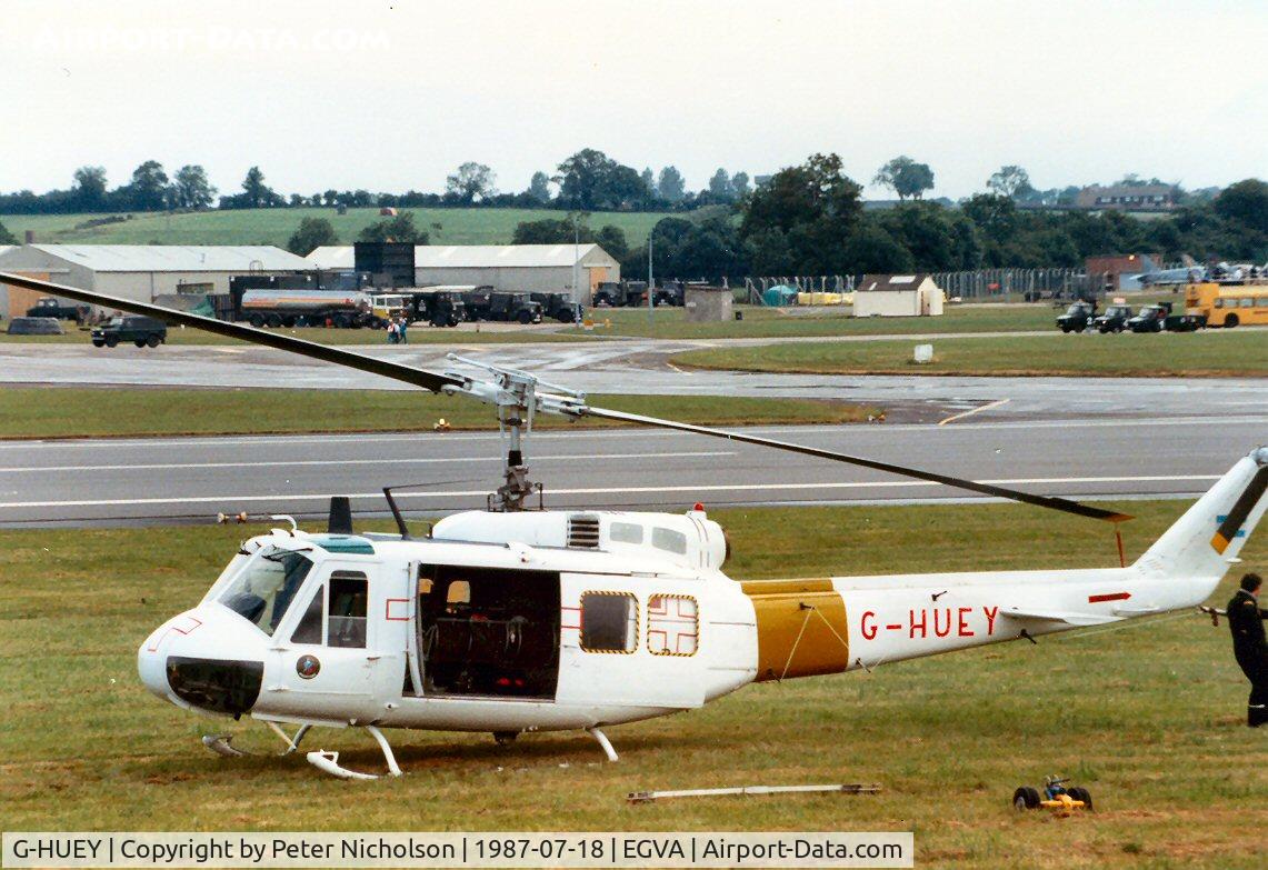 G-HUEY, 1973 Bell UH-1H Iroquois C/N 13560, Ex-Argentine Army Iroquois at the 1987 Intnl Air Tattoo at RAF Fairford.