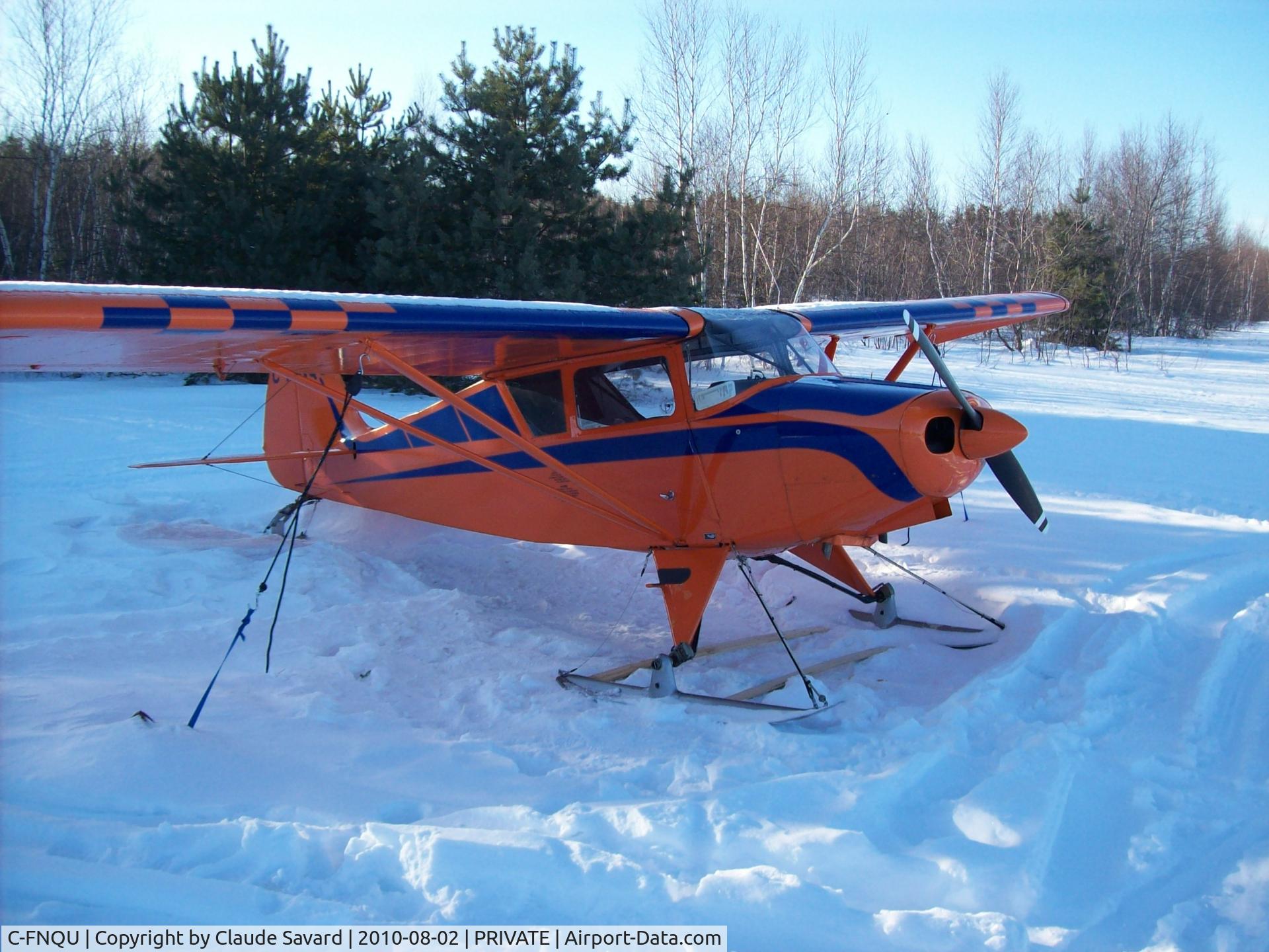 C-FNQU, 1961 Piper PA-22-108X Colt C/N 22 9101X, On ski