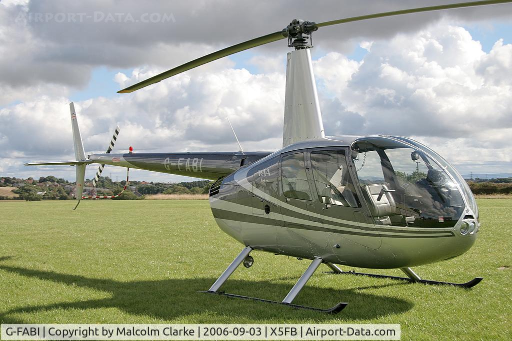 G-FABI, 1997 Robinson R44 Astro C/N 0325, Robinson R-44 Astro at Fishburn Airfield in 2006.