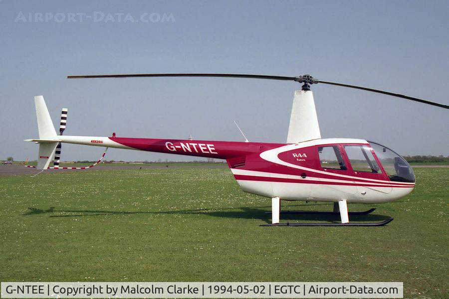 G-NTEE, 1993 Robinson R44 C/N 0024, Robinson R-44 Astro at Cranfield Airport in 1994.