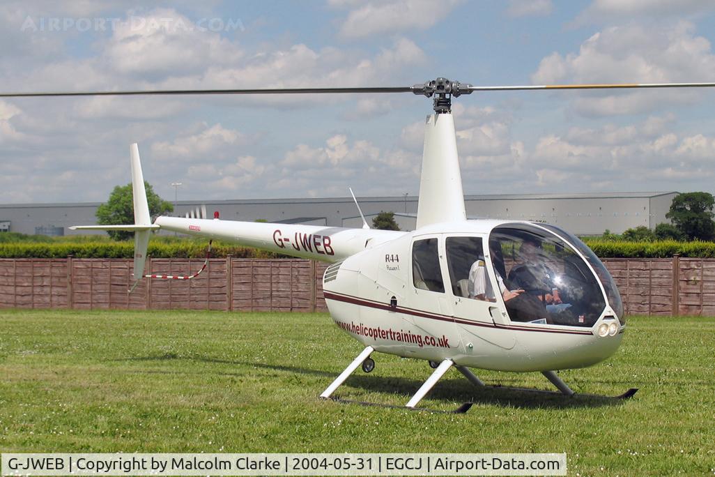 G-JWEB, 2003 Robinson R44 Raven C/N 1334, Robinson R-44 Raven at Sherburn-in-Elmet's Veterans & Vintage Day in 2004.