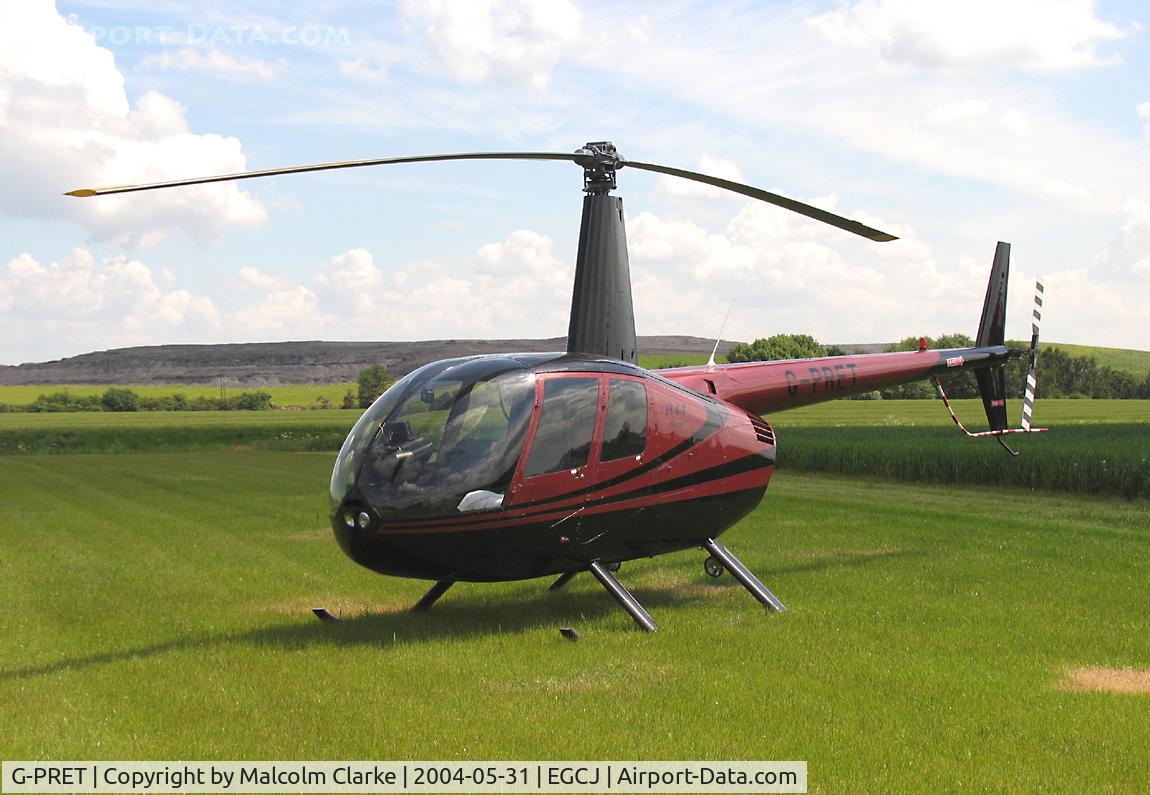 G-PRET, 1997 Robinson R44 Astro C/N 0381, Robinson R-44 Astro at Sherburn-in-Elmet's May Fly-in in 2004.
