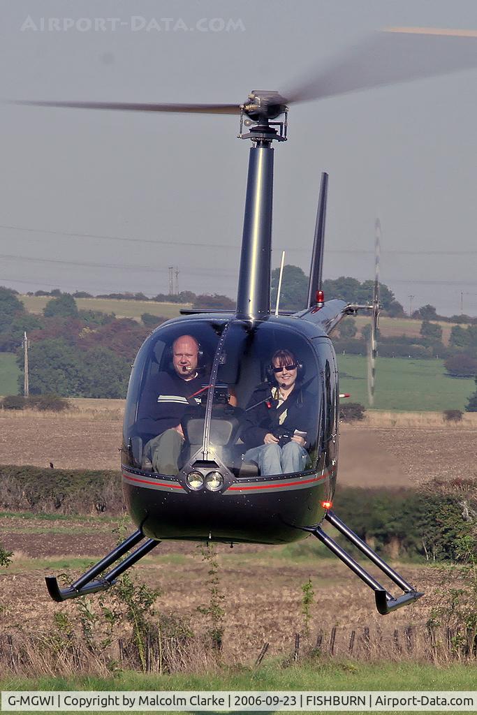 G-MGWI, 2000 Robinson R44 Astro C/N 0663, Robinson R-44 Astro at Fishburn Airfield in 2006.