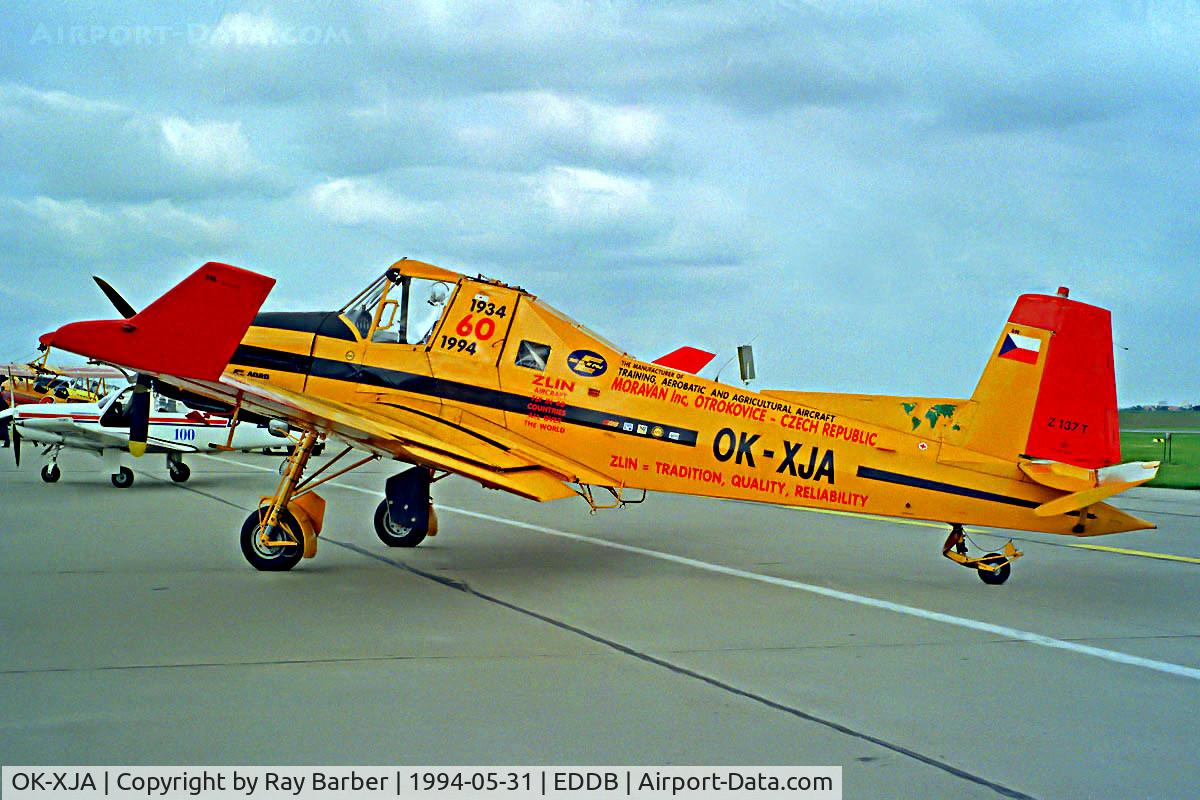 OK-XJA, 1992 Zlin Z-137T Agro-Turbo C/N 046, Zlin Z.137T Agro Turbo [046] Berlin-Schonefeld~D 31/05/1994. Seen at the Berlin Air Show Schonefeld Germany 1994.