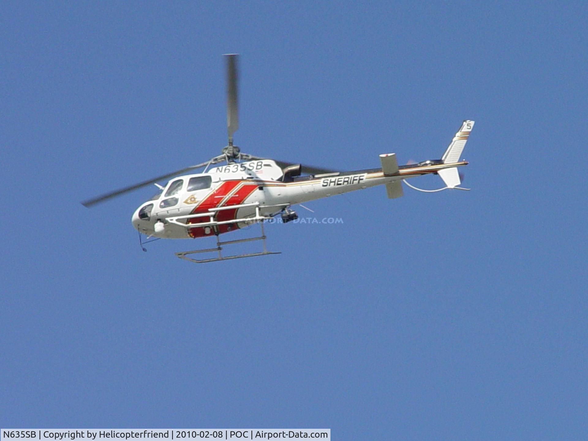 N635SB, 2006 Eurocopter AS-350B-3 Ecureuil Ecureuil C/N 4014, Westerly bound from Brackett