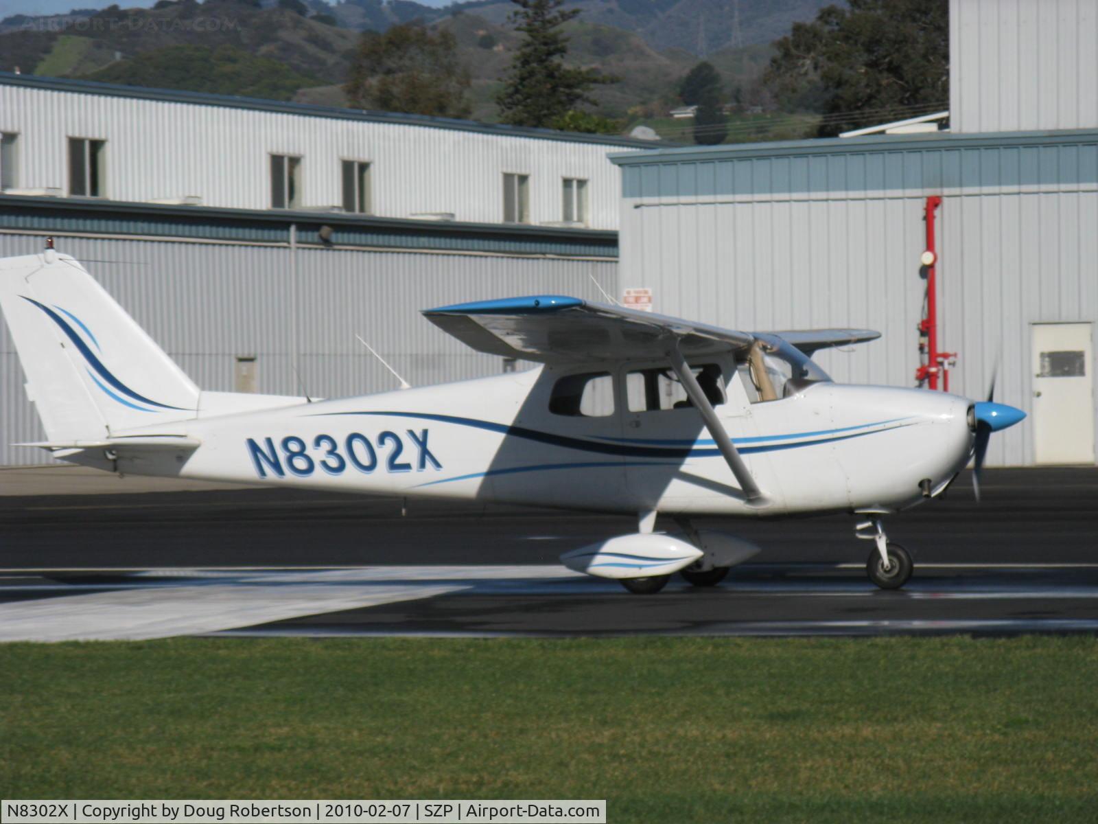 N8302X, 1961 Cessna 172C C/N 17248802, 1961 Cessna 172C, Continental O-300 145 Hp, takeoff roll Rwy 04