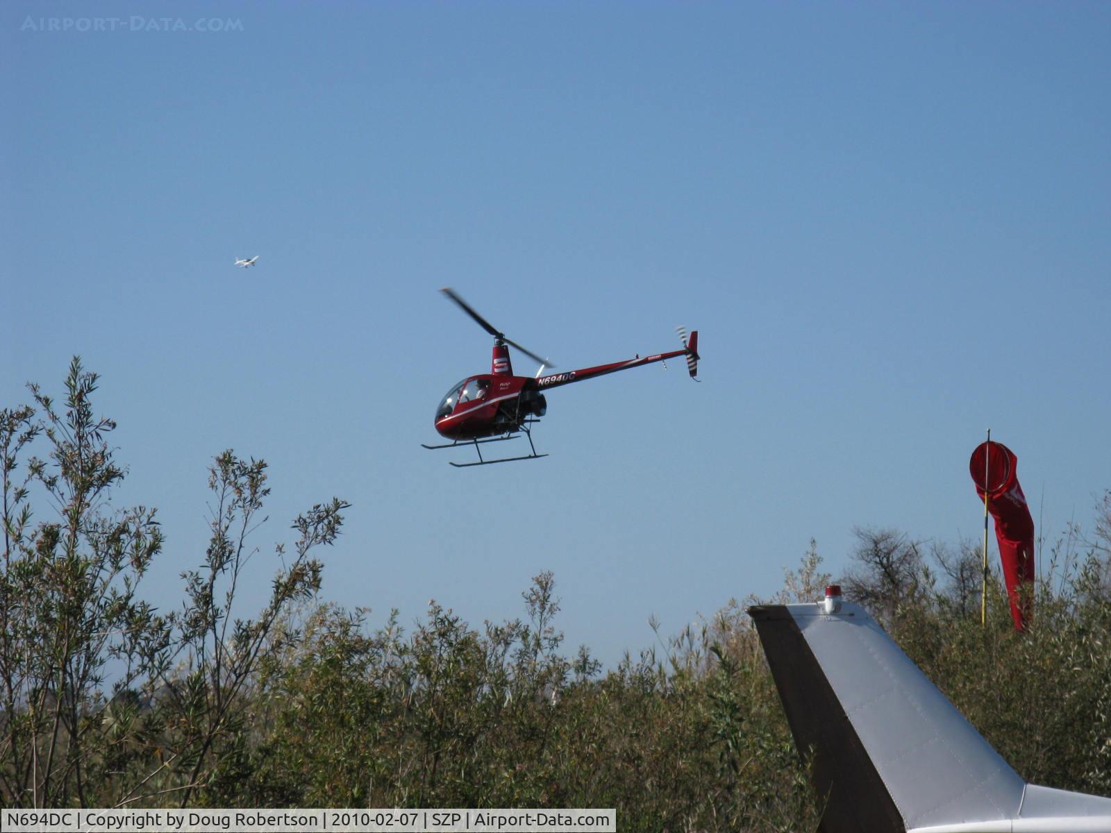 N694DC, 2004 Robinson R22 Beta C/N 3573, 2004 Robinson R22 BETA II, Lycoming O-360 derated to 131 Hp, departure