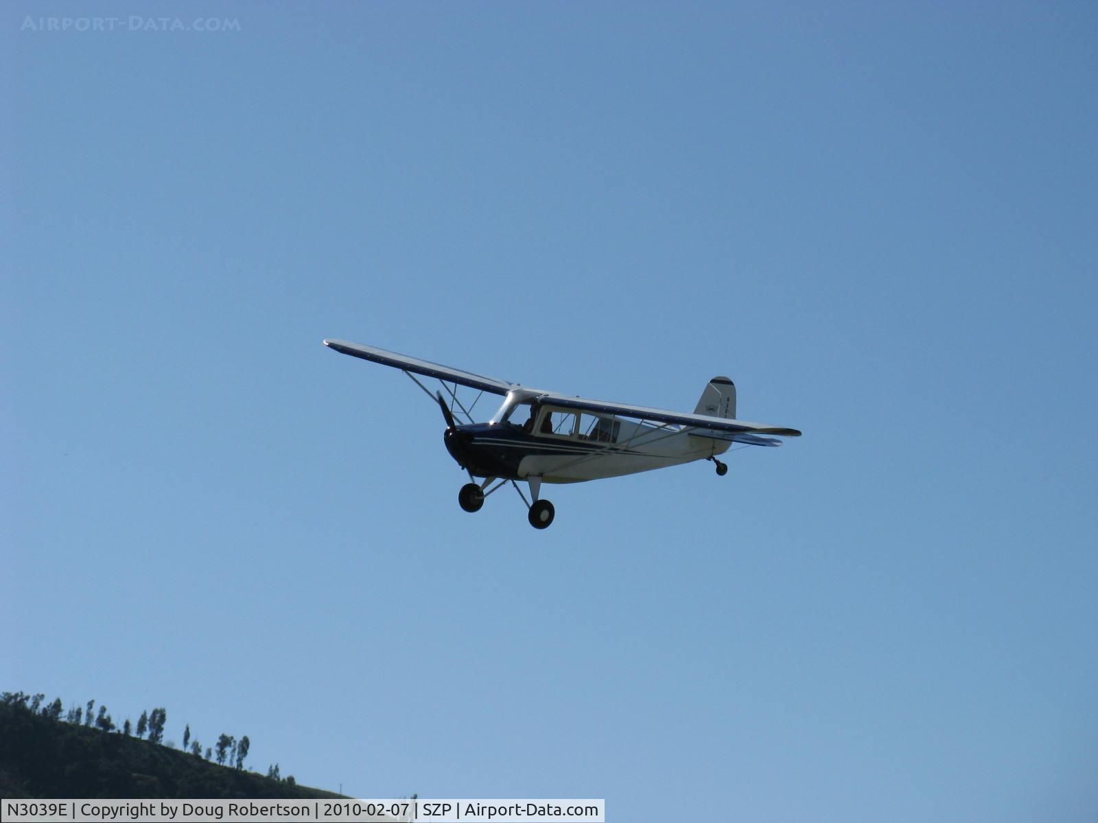 N3039E, 1946 Aeronca 7AC Champion C/N 7AC-6625, 1946 Aeronca 7AC CHAMPION, Continental O-200 100 Hp upgrade by STC, on final Rwy 04