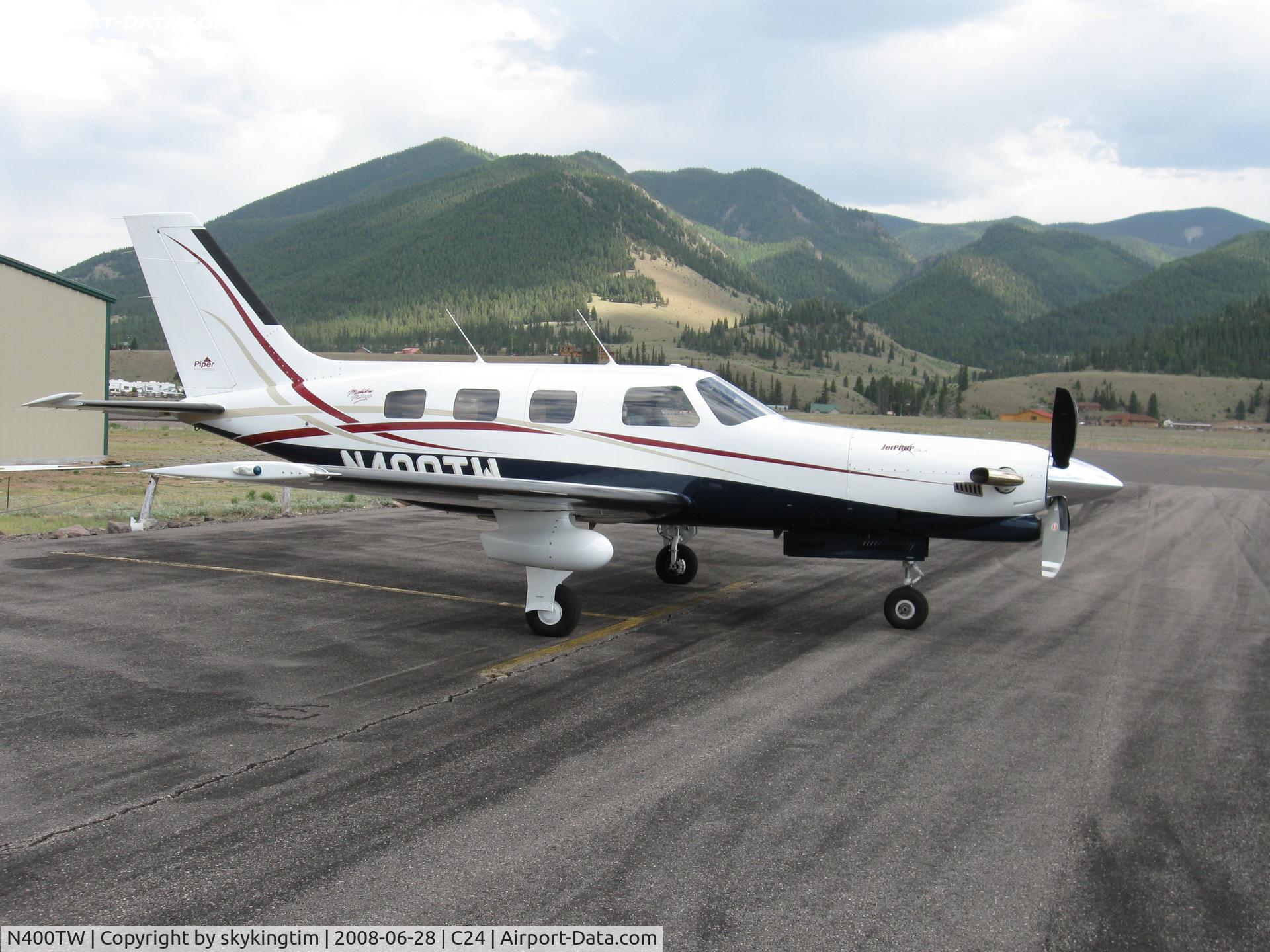 N400TW, 1995 Piper PA-46-350P Malibu Mirage C/N 4636015, At the start of the Rio Grande River.