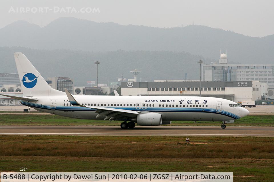 B-5488, 2009 Boeing 737-85C C/N 37148, Xiamen Airlines