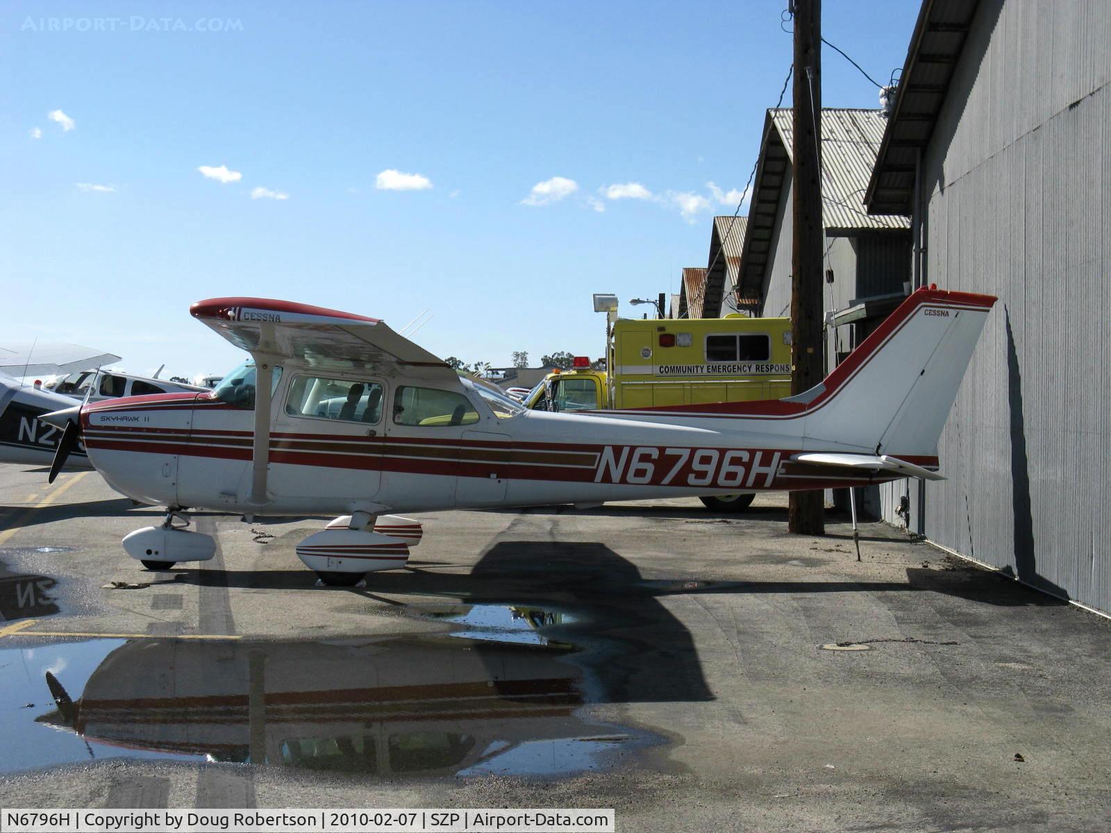 N6796H, 1975 Cessna 172M C/N 17265584, 1975 Cessna 172M SKYHAWK II, Lycoming O-320-E2D 150 Hp