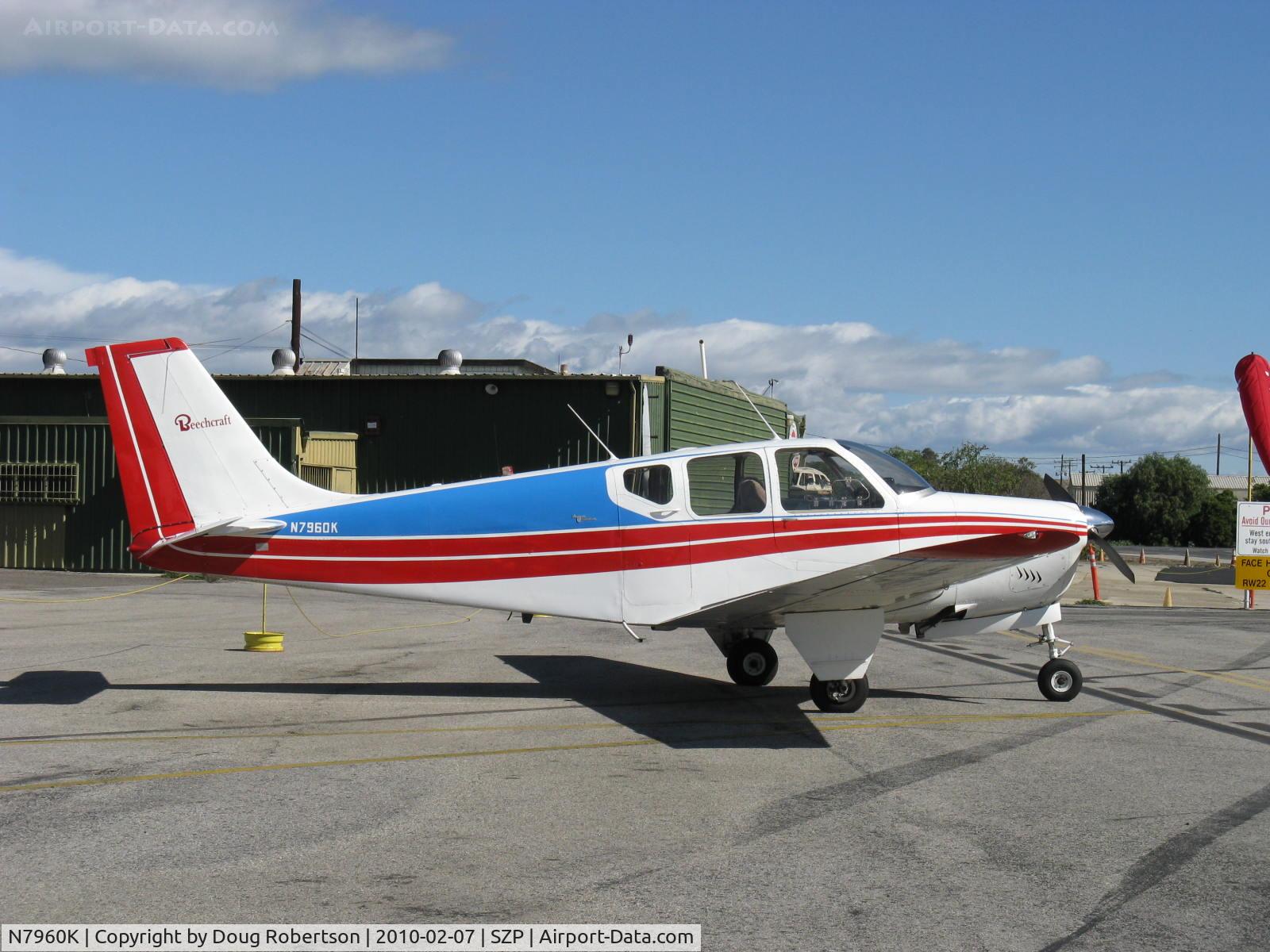 N7960K, 1964 Beech 35-B33 Debonair C/N CD-774, 1964 Beech 35-B33 DEBONAIR, Continental IO-470-K 225 Hp