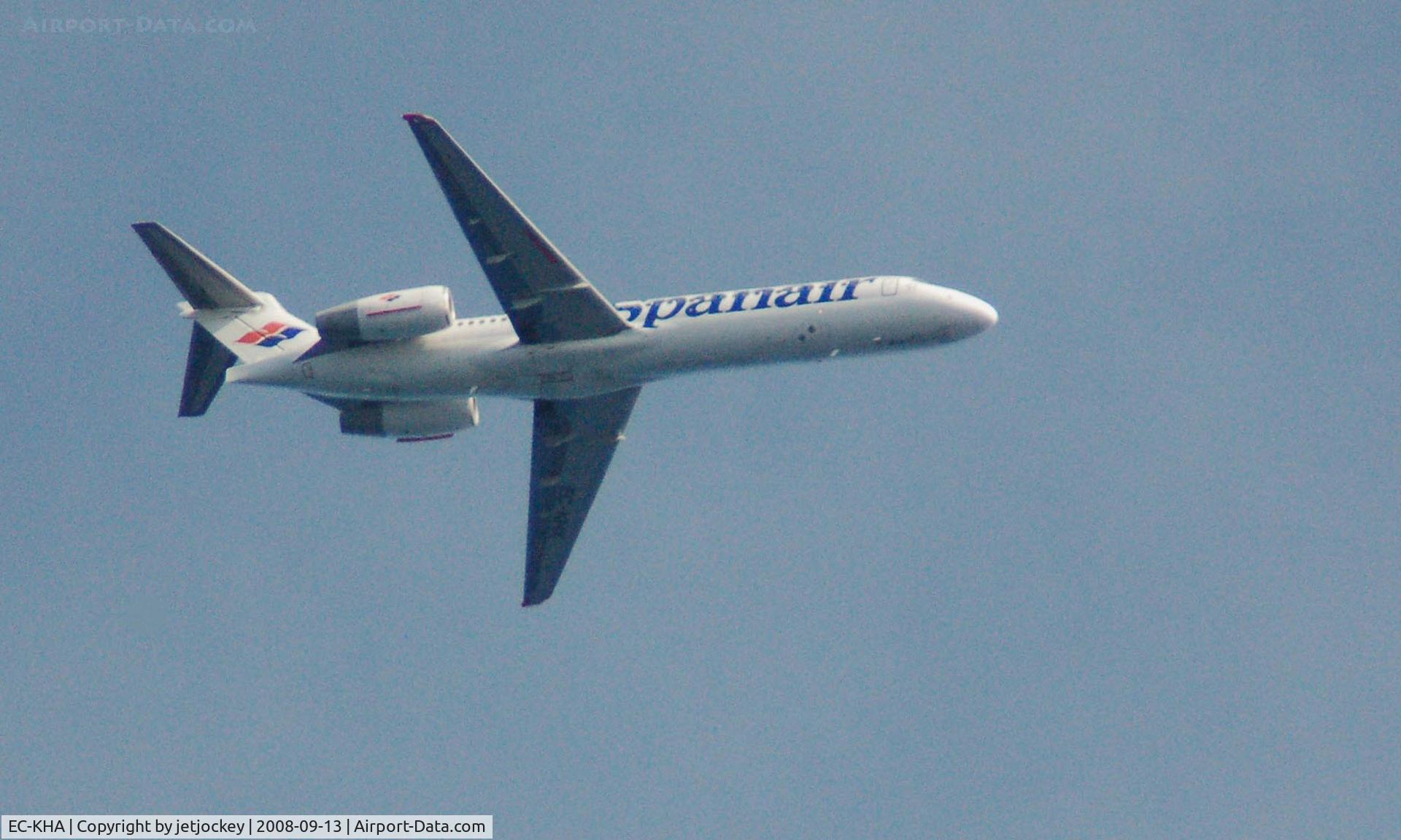 EC-KHA, 1998 McDonnell Douglas MD-87 (DC-9-87) C/N 49611, On approach to Ibiza