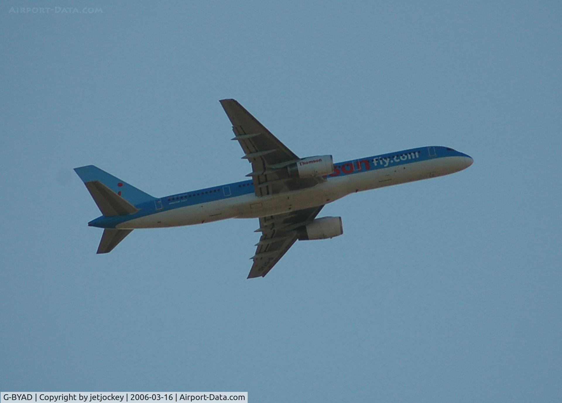G-BYAD, 1992 Boeing 757-204 C/N 26963, On approach to Sharm-el- Sheikh