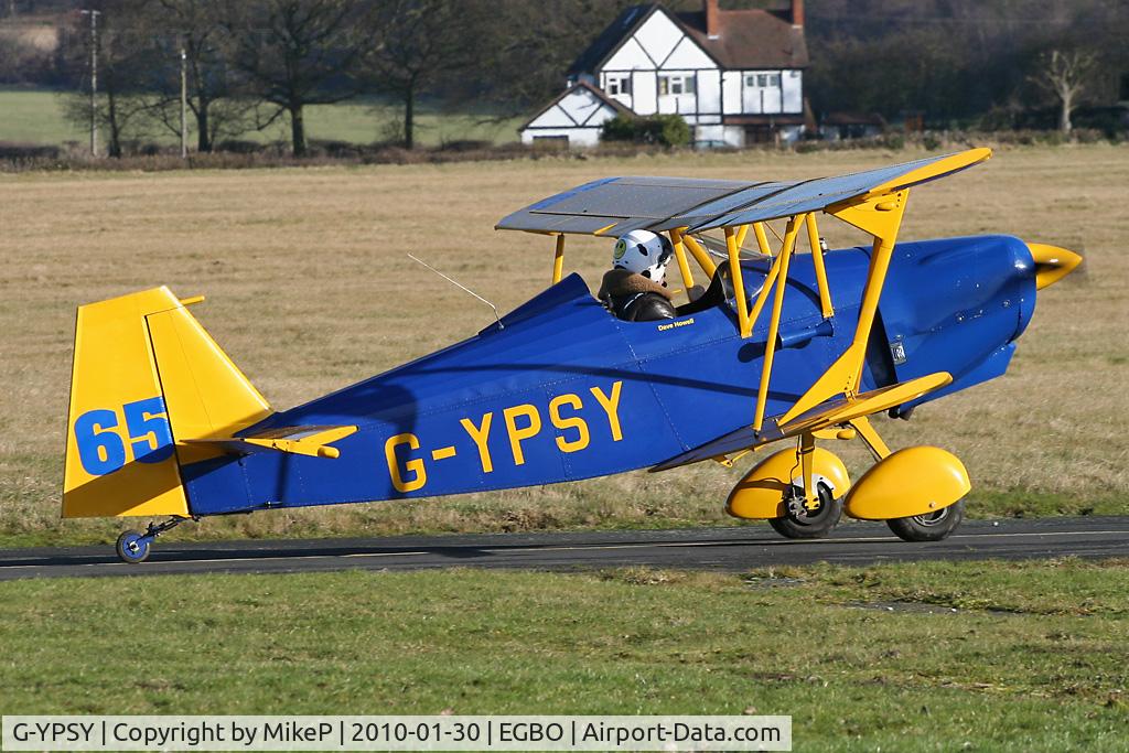 G-YPSY, 1988 Andreasson BA-4B C/N PFA 038-10352, Taxiing out for a local flight.