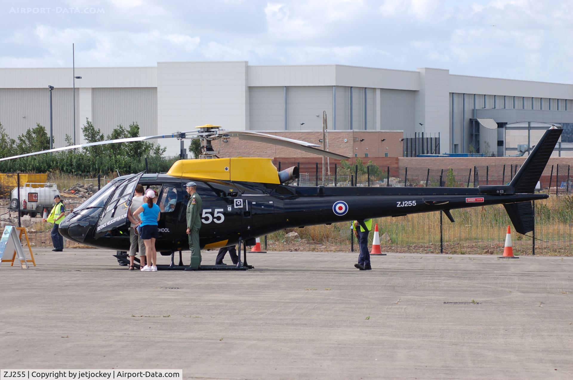 ZJ255, 1996 Eurocopter AS-350BB Squirrel HT1 Ecureuil C/N 2951, RAF Squirrel helicopter on display at old Speke Airport