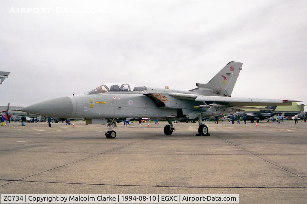 ZG734, Panavia Tornado F.3 C/N 855/AS129/3416, Panavia Tornado F3 from 29 Sqn, RAF Coningsby at RAF Coningsby's Photocall 94.