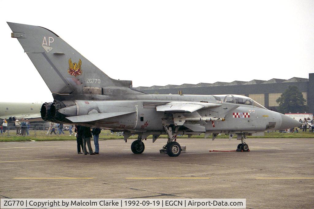 ZG770, 1991 Panavia Tornado F.3 C/N 891/AS136/3438, Panavia Tornado F3 at RAF Finningley's Air Show in 1992.