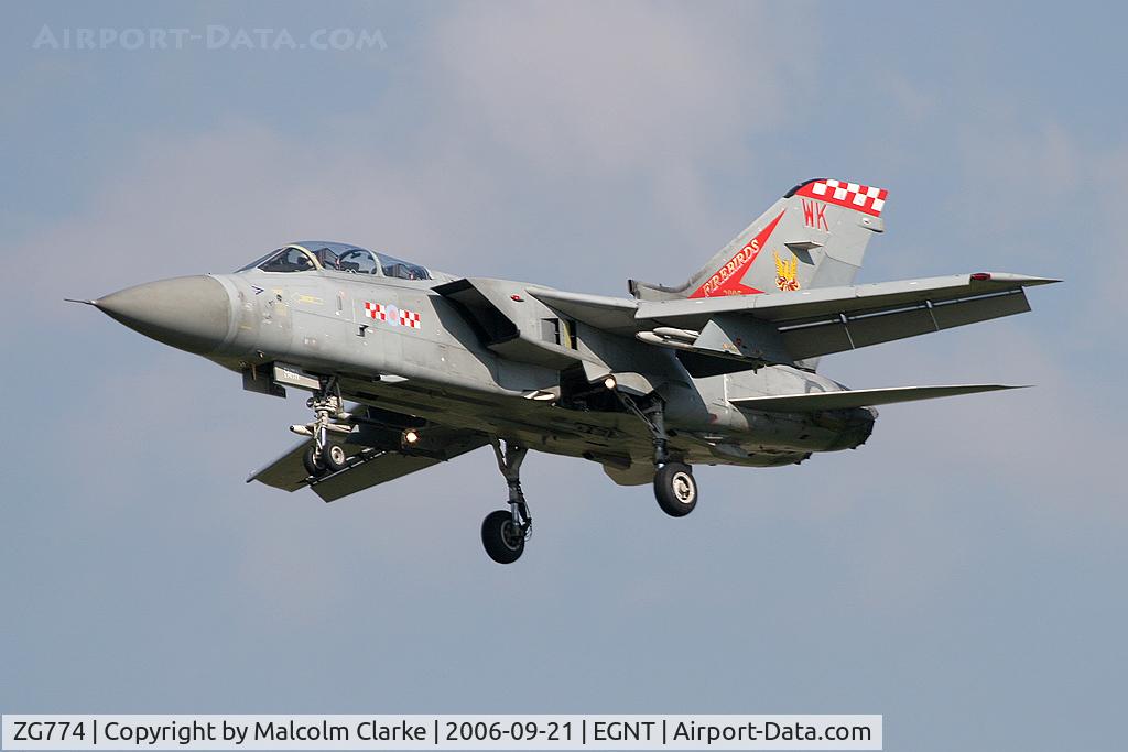 ZG774, 1992 Panavia Tornado F.3 C/N 904/AS138/3446, Panavia Tornado F3 at Newcastle Airport, UK in 2006.