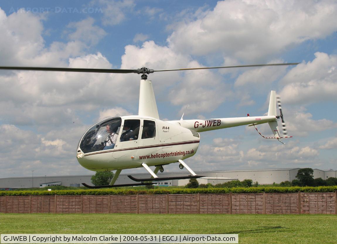 G-JWEB, 2003 Robinson R44 Raven C/N 1334, Robinson R-44 Astro at Sherburn-in-Elmet's May Fly-in in 2004.