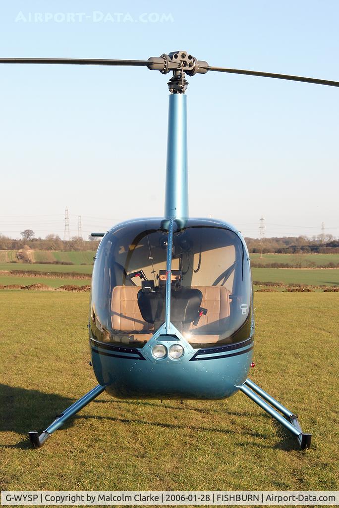 G-WYSP, 1999 Robinson R44 Astro C/N 0657, Robinson R-44 Astro at Fishburn Airfield in 2006.