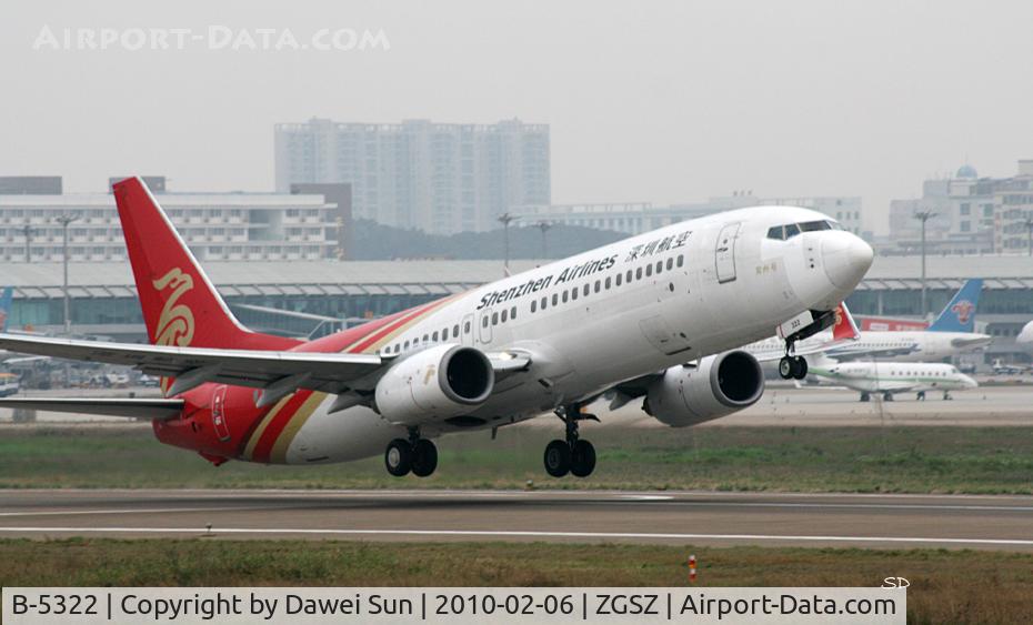 B-5322, 2007 Boeing 737-86N C/N 32688, 5322