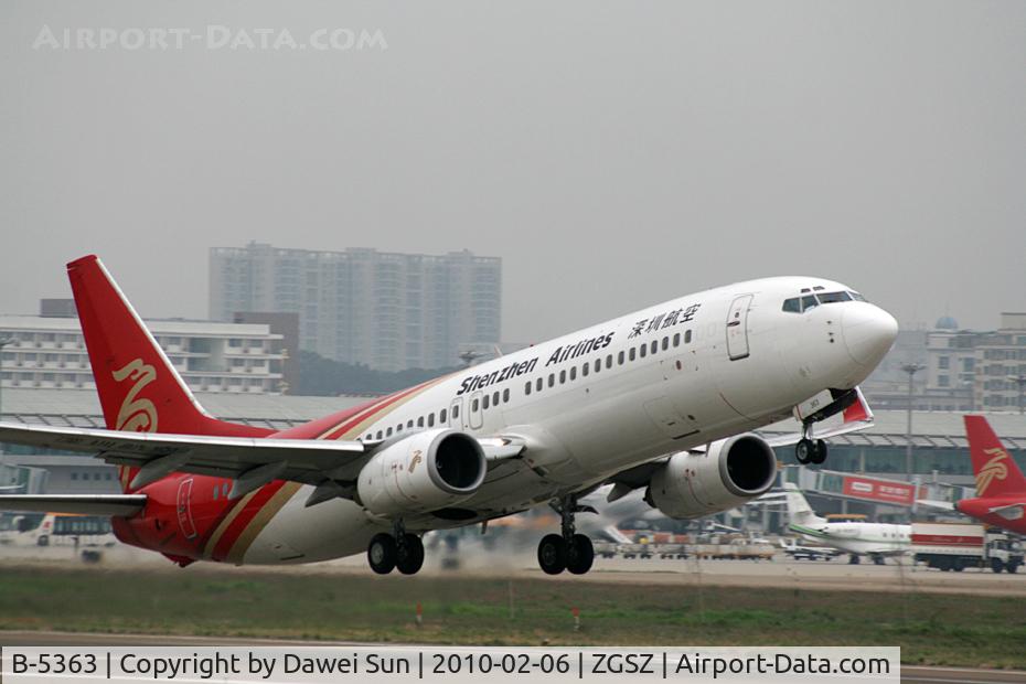 B-5363, 2000 Boeing 737-86J C/N 30500, 5363