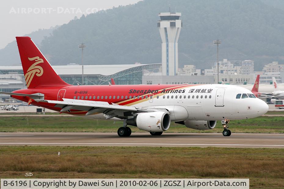 B-6196, 2006 Airbus A319-115 C/N 2672, 6196