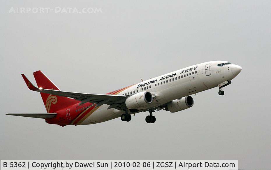 B-5362, 2000 Boeing 737-86J C/N 30499, ZH