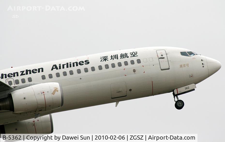B-5362, 2000 Boeing 737-86J C/N 30499, 5362