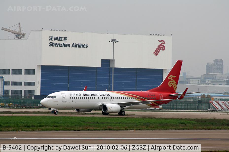 B-5402, 2008 Boeing 737-87L C/N 35531, 5402