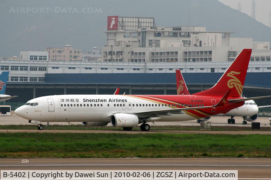 B-5402, 2008 Boeing 737-87L C/N 35531, 5402