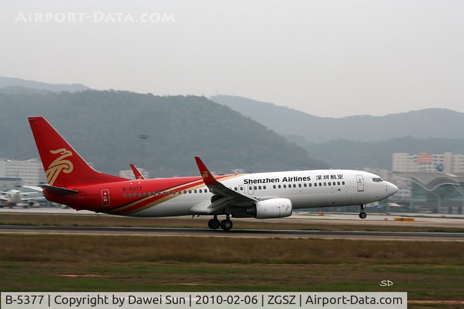B-5377, 2008 Boeing 737-8AL C/N 35079, 5377