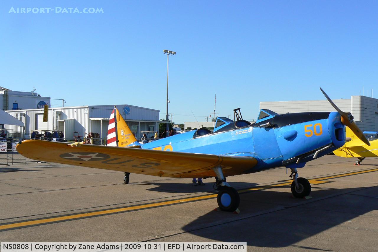 N50808, 1943 Fairchild PT-19 C/N 7653AE, At the 2009 Wings Over Houston Airshow