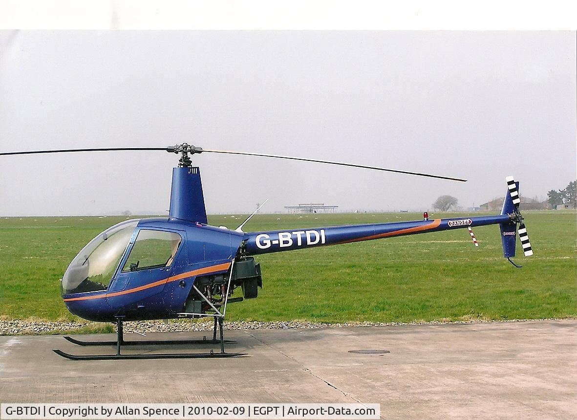 G-BTDI, 1991 Robinson R22 Beta C/N 1670, At Perth (Scone) Airport