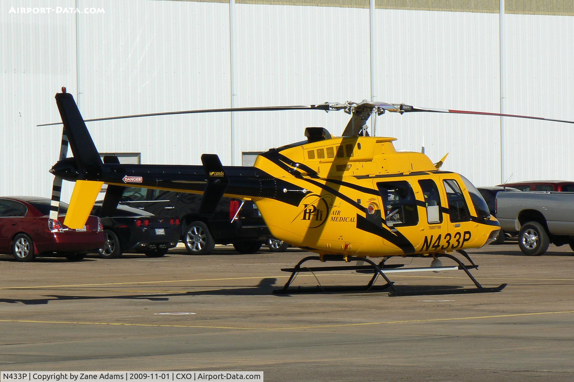 N433P, Bell 407 C/N 53861, At the Lone Star Executive Airport - Conroe, Texas