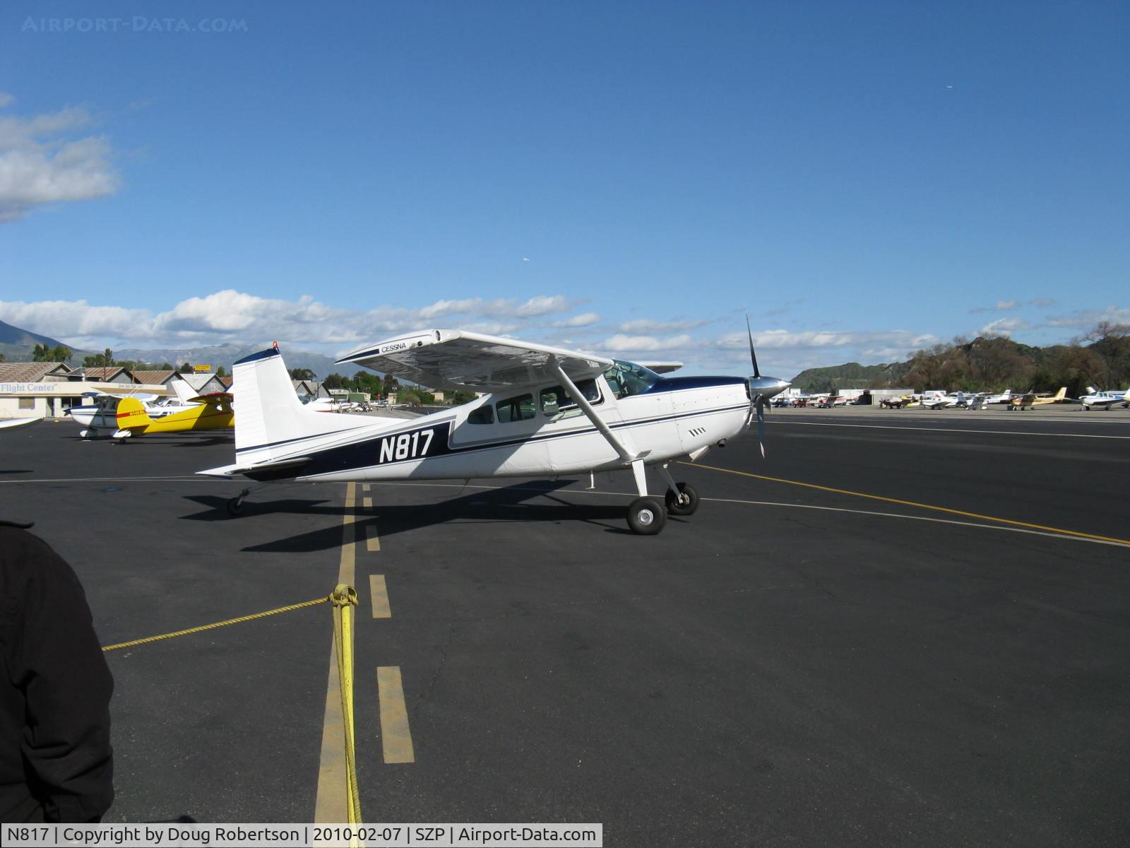 N817, 1977 Cessna 180K Skywagon C/N 18052844, 1977 Cessna 180K SKYWAGON, Continental O-470 230 Hp, taxi