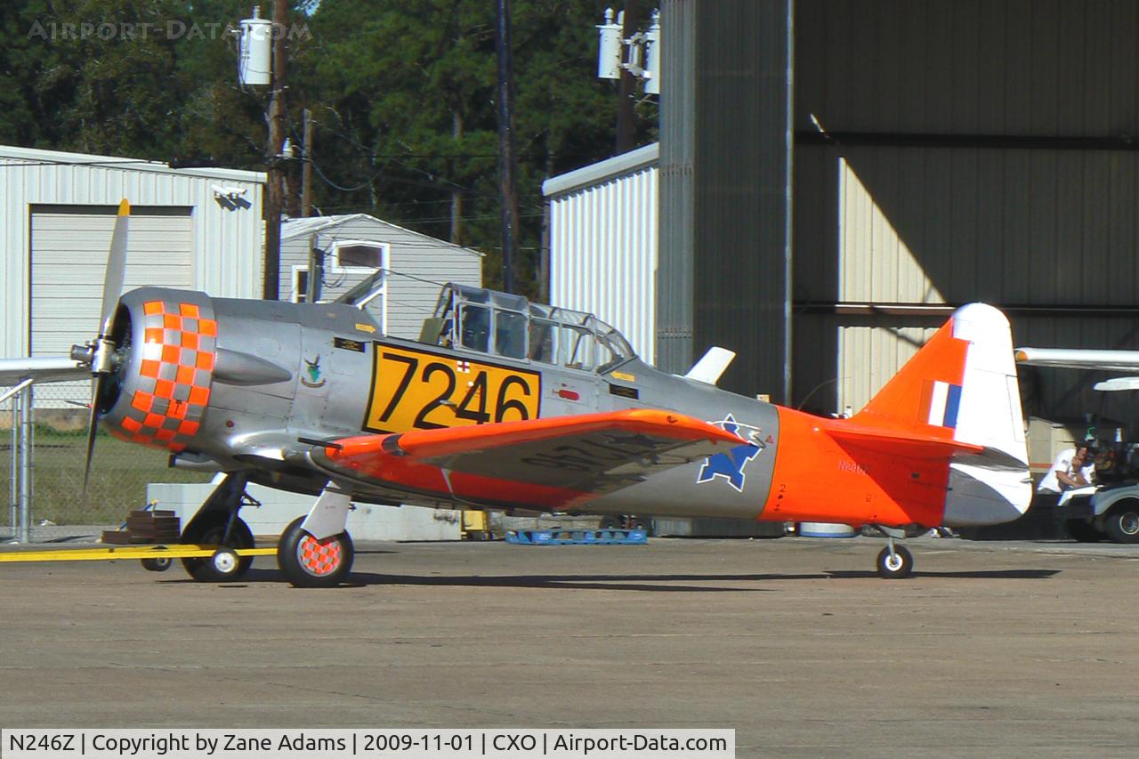 N246Z, 1946 North American AT-6B Texan C/N 88-10676, At the Lone Star Executive Airport - Conroe, Texas