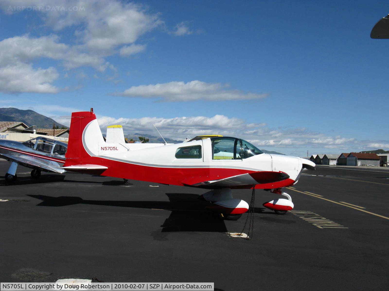 N5705L, 1969 American AA-1 Yankee C/N AA1-0105, 1969 American Aviation AA-1 YANKEE, Lycoming O-235 108 Hp