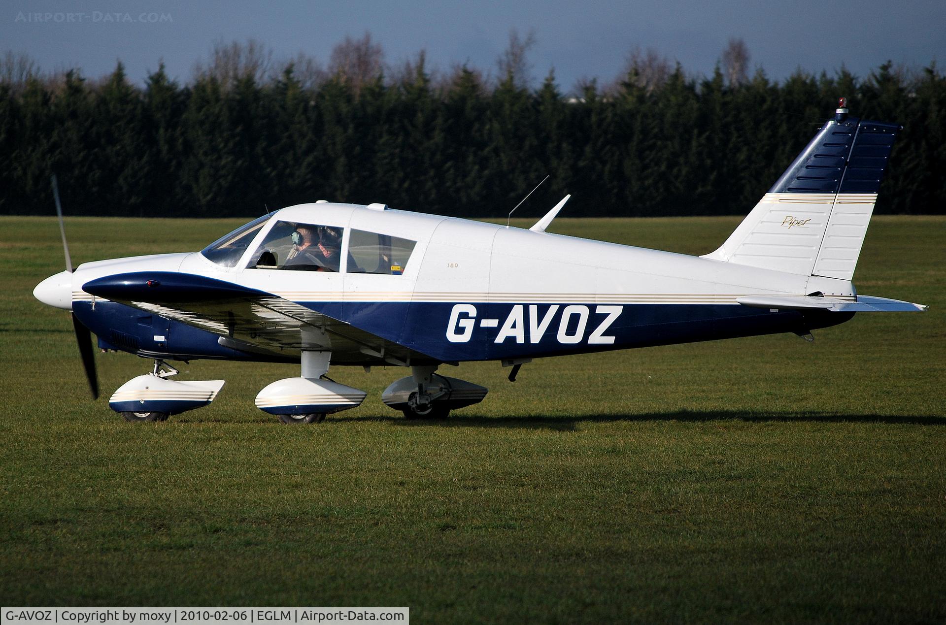 G-AVOZ, 1966 Piper PA-28-180 Cherokee C/N 28-3711, Cherokee visiting White Waltham