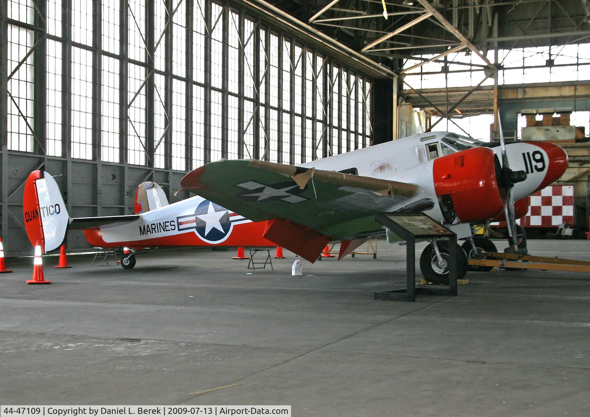 44-47109, 1944 Beech UC-45J Expeditor C/N 90536, The dedicated voluneers at the Historic Aircraft Restoration Project are painstakingly bringing this aircraft to her former glory.